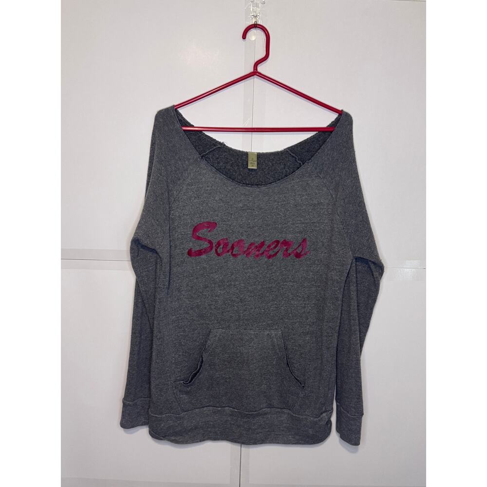 Alternative Earth Off the Shoulder Sooners Sweatshirt Sz XL